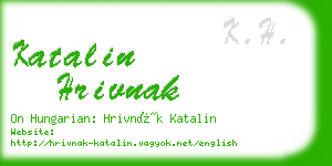katalin hrivnak business card